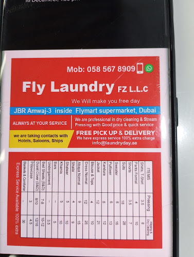 Fly laundry & Dry cleaning in Jumeira Third